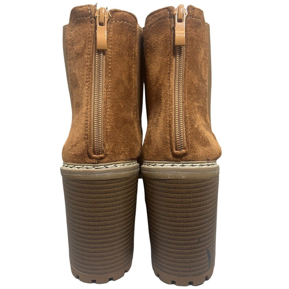 Olivia Millet Brown Platform Boots Women’s Size 8 1/2 - Picture 5 of 10